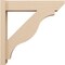 Ekena Millwork 6-in W x 26-in D x 26-in H Funston Slat Rough Cedar Woodgrain TimberThane Outlooker, Primed Tan OUTUR060X26X26FST24RCPR - alternate 2